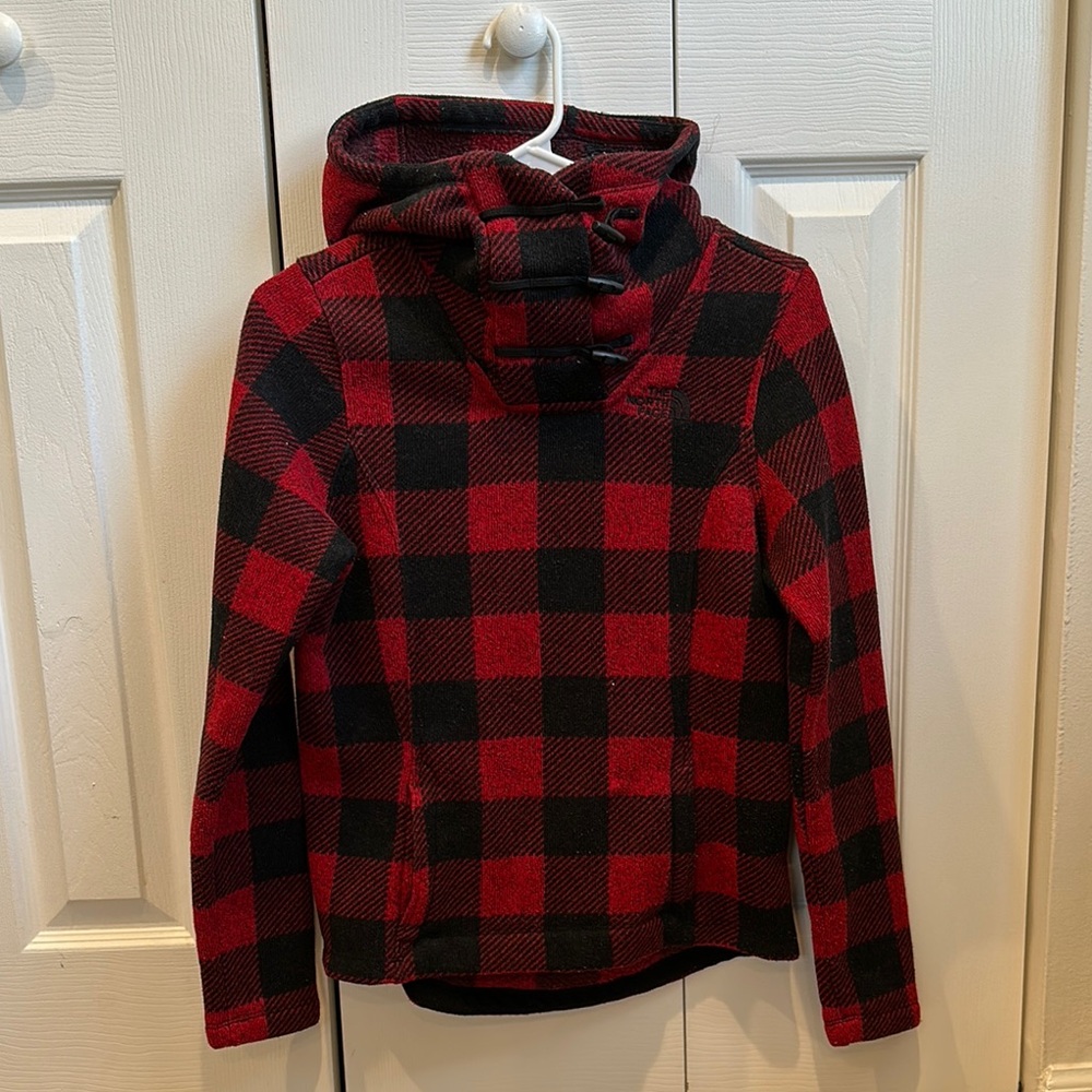 The North Face Plaid Pullover - Red and Black